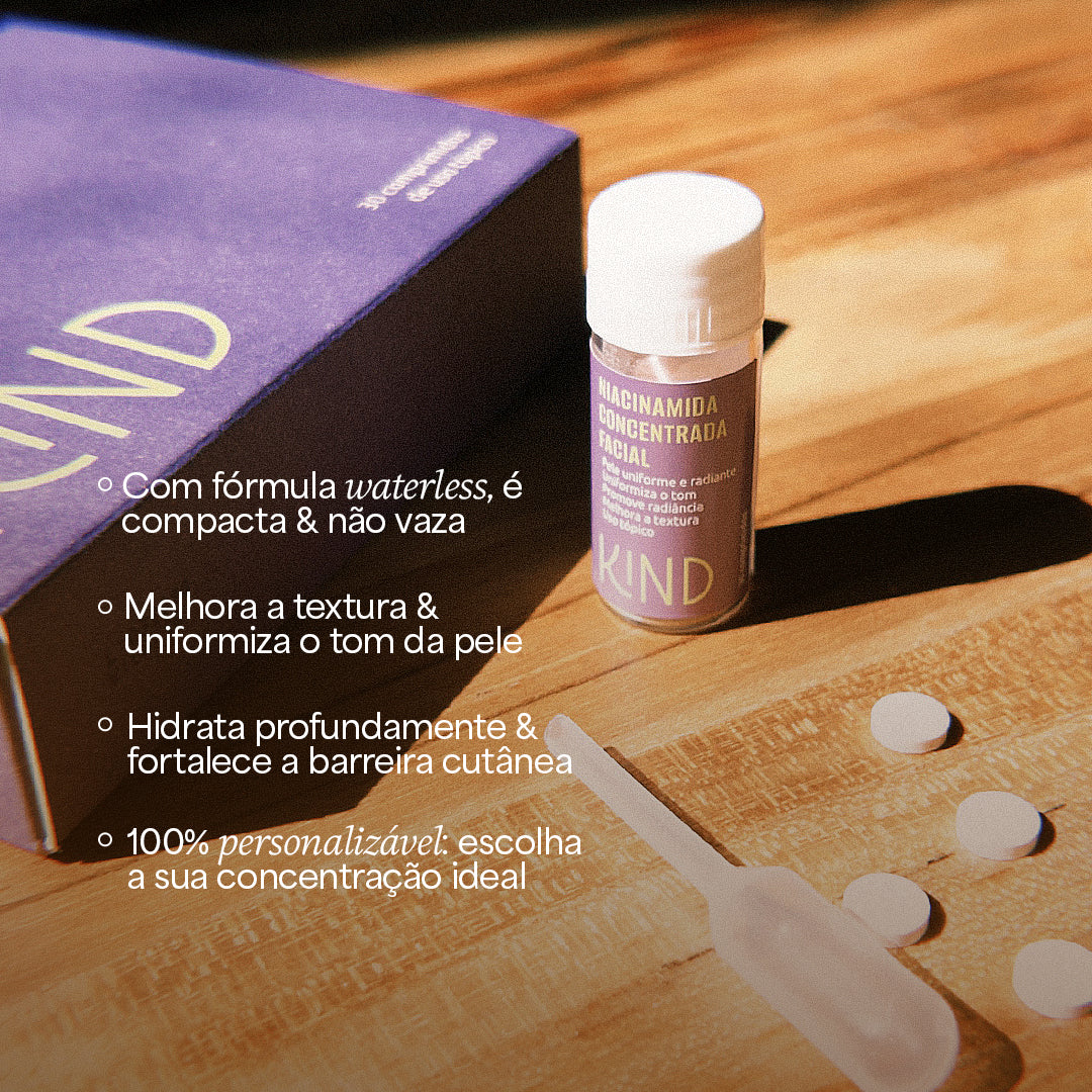 NIACINAMIDA FACIAL EM COMPRIMIDOS