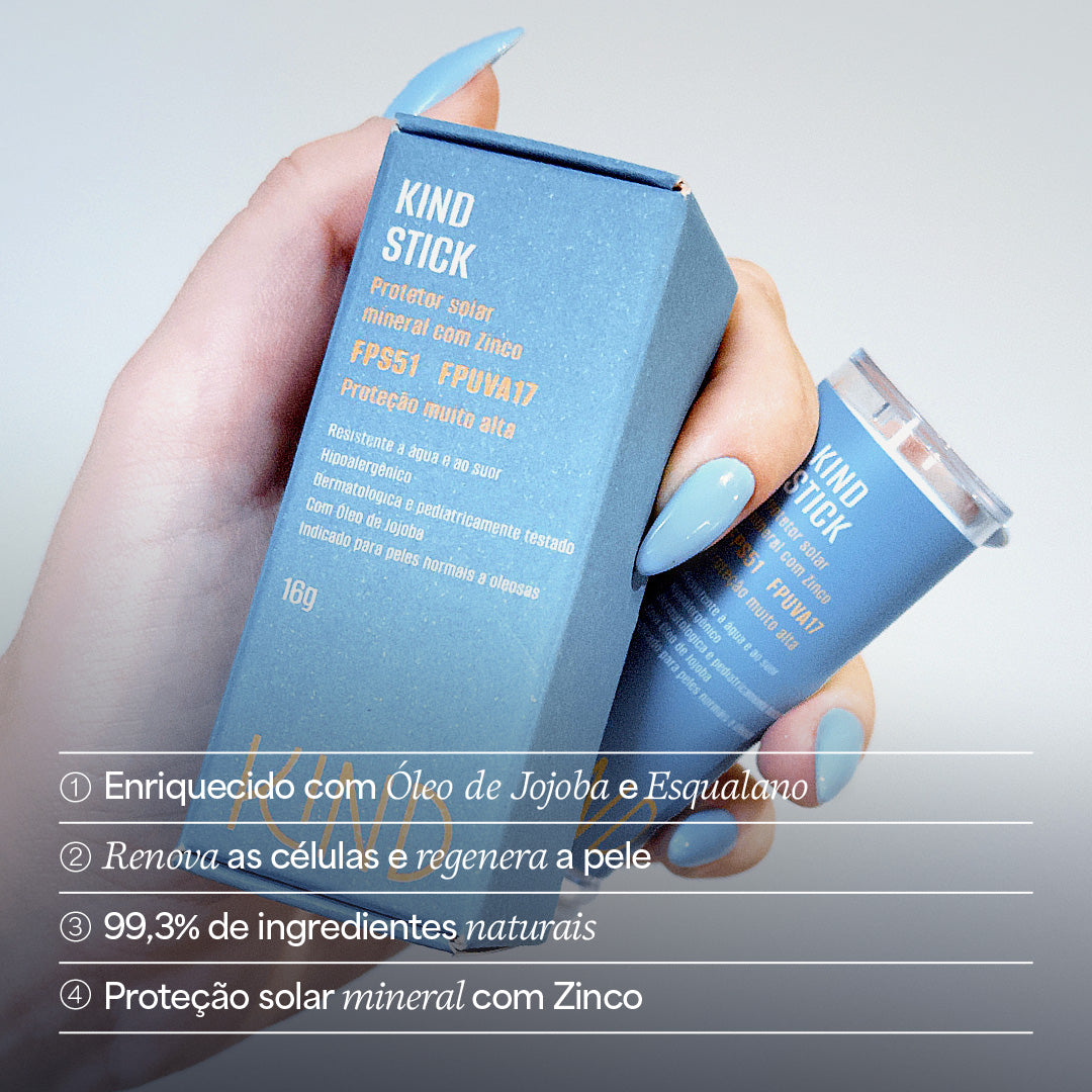 KIND STICK PROTETOR MINERAL COM ZINCO - FPS51 FPUVA17 16g